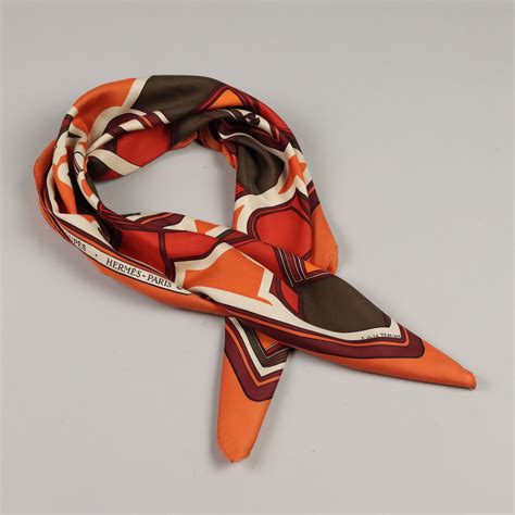 foulard hermes arancione